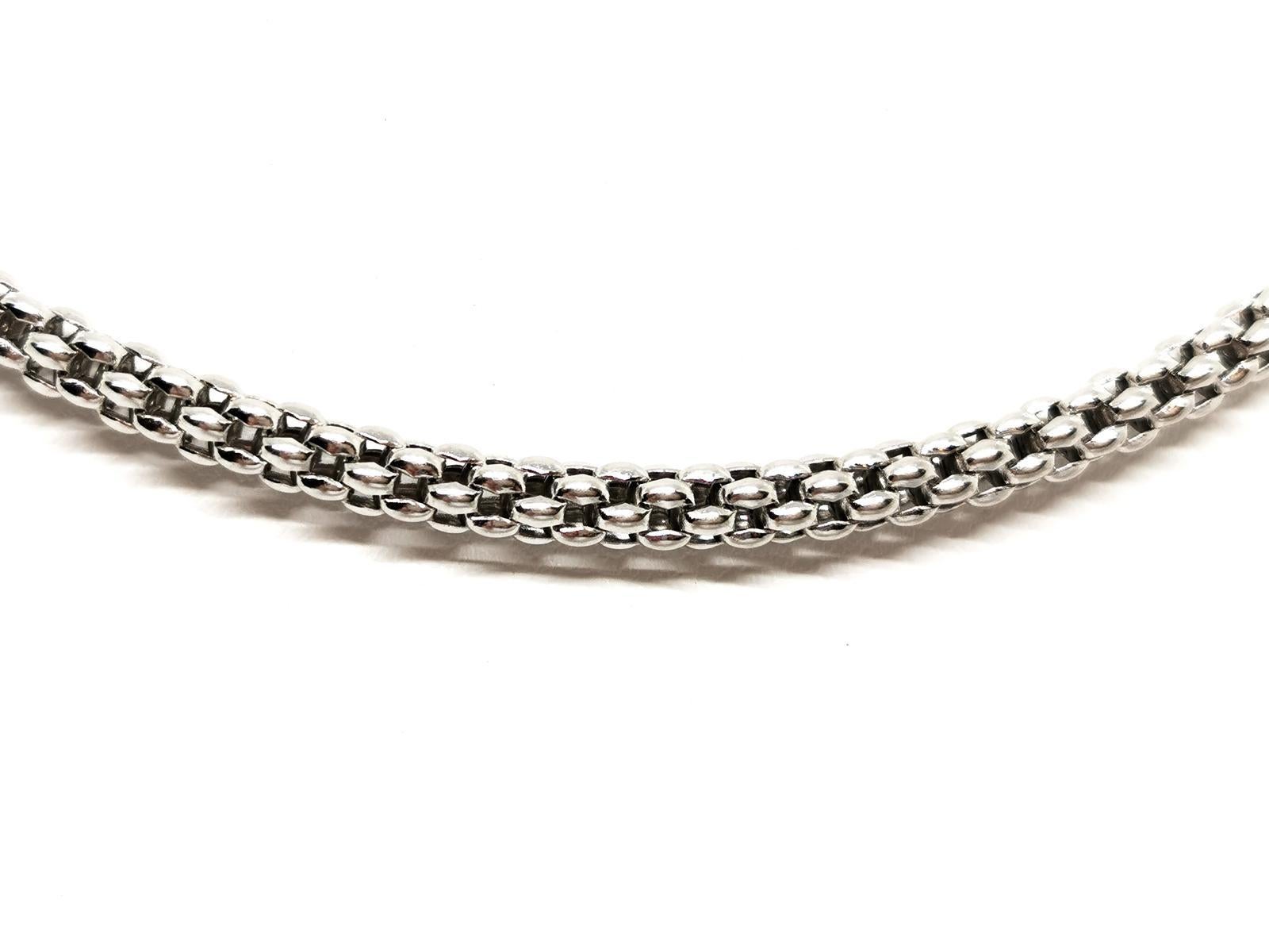 Fope Chain Necklace White Gold In Excellent Condition In PARIS, FR