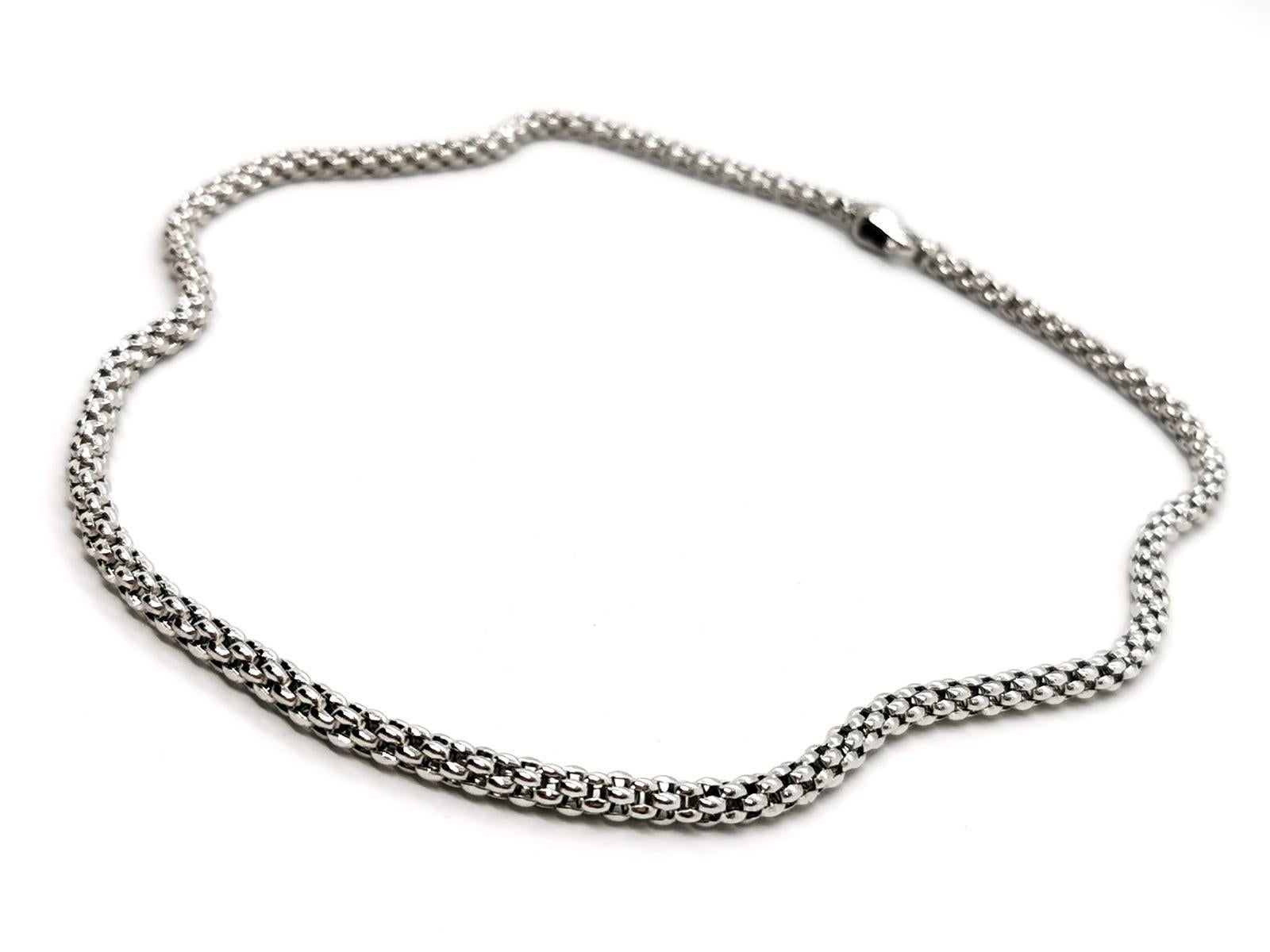 Fope Chain Necklace White Gold 1