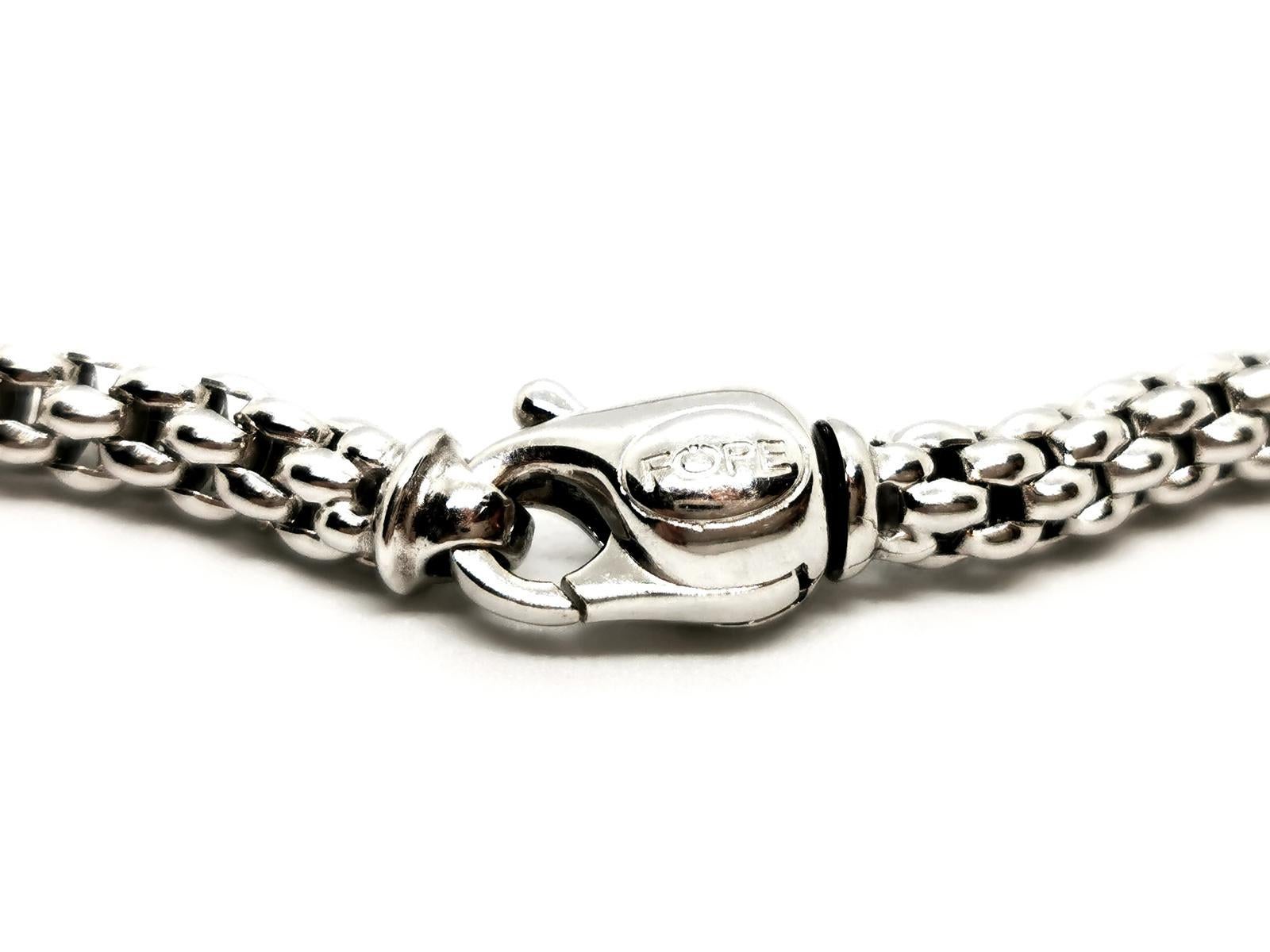 Fope Chain Necklace White Gold 3