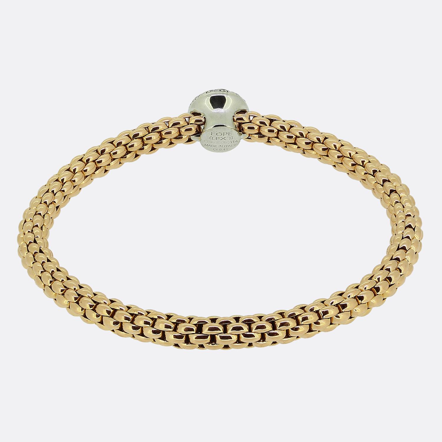 Fope - Bracelet Flex It avec diamants Bon état - En vente à London, GB