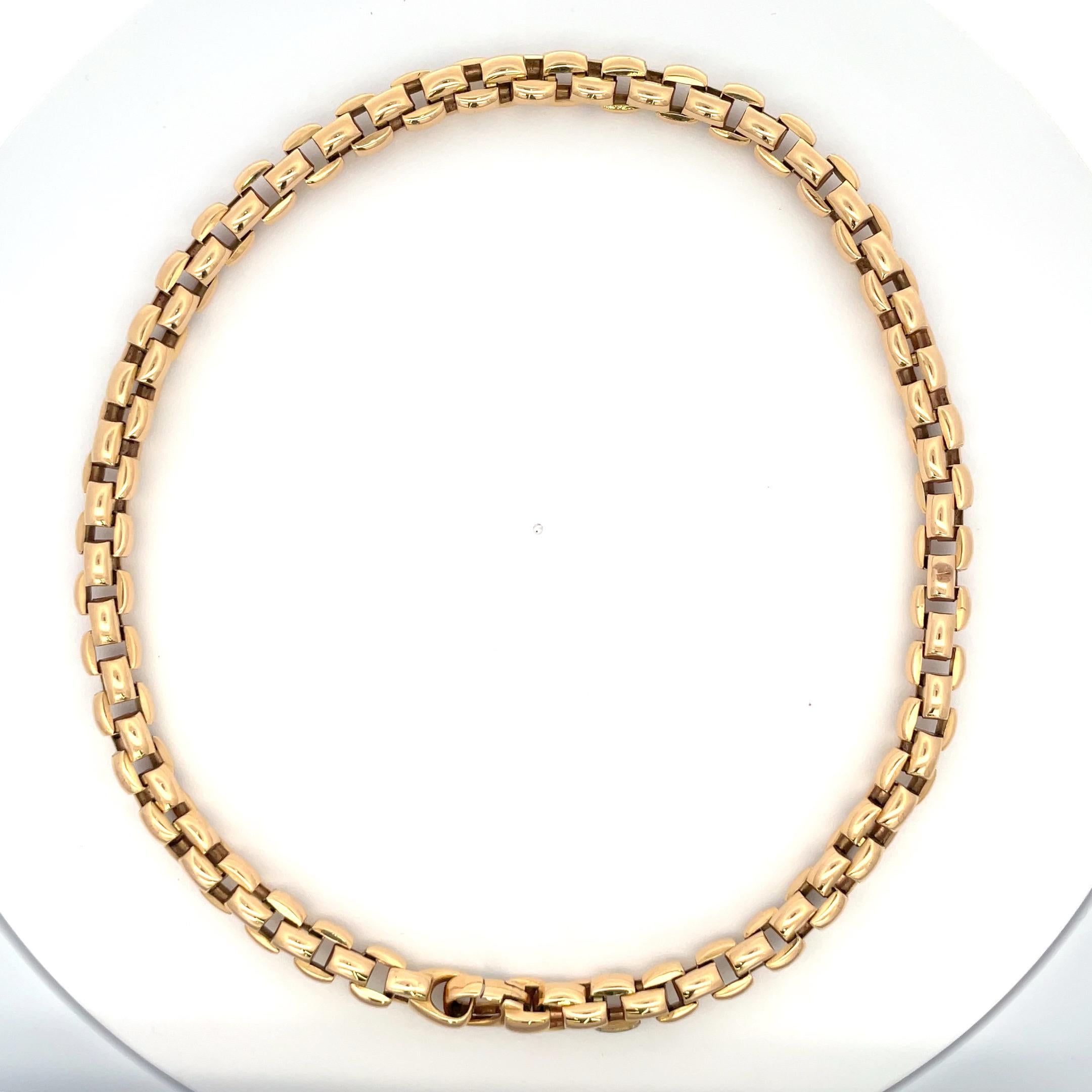 FOPE EKA Kollektion Halskette 18 Karat Gelbgold 52,4 Gramm Italienisch Damen