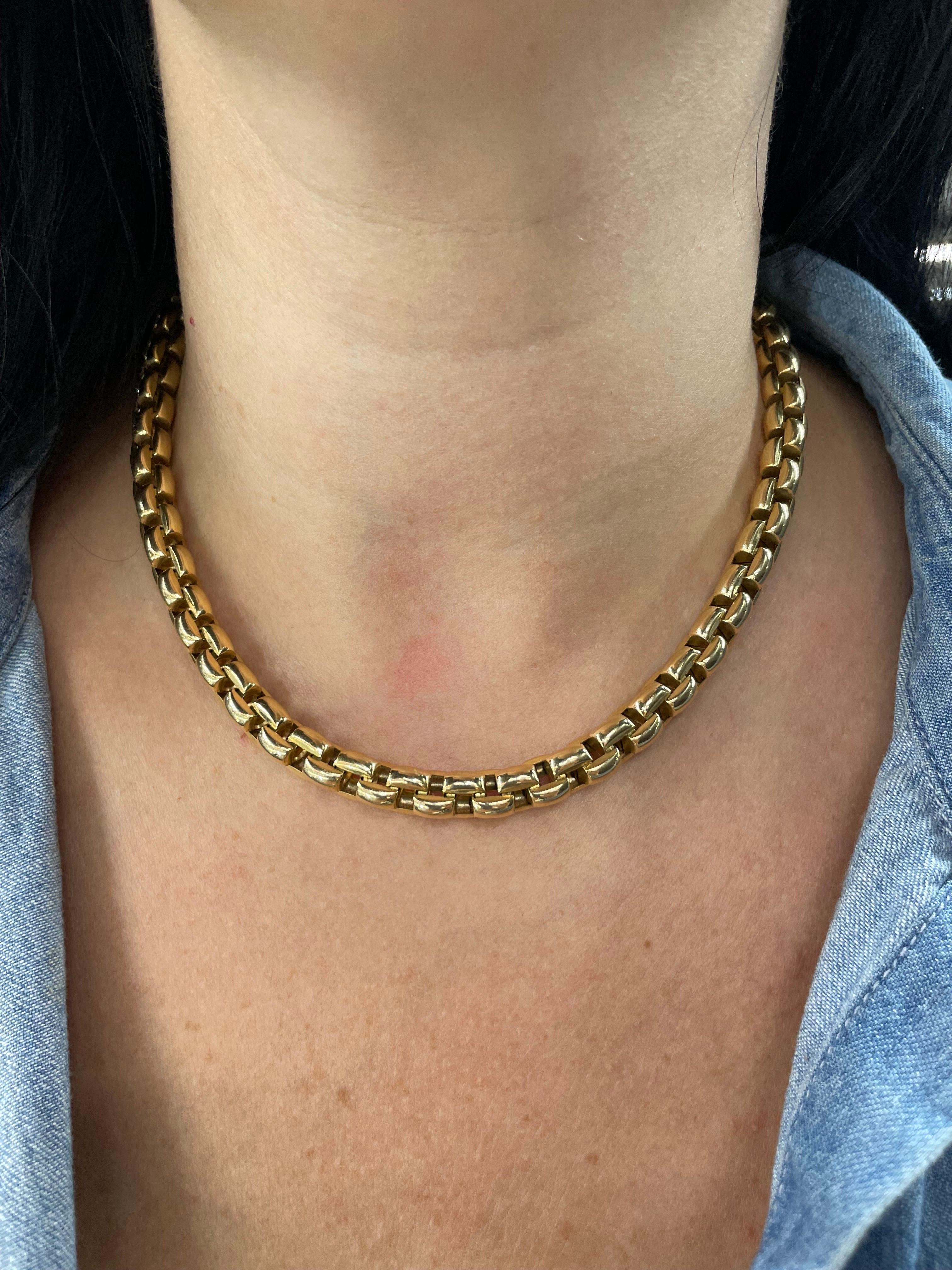 FOPE EKA Kollektion Halskette 18 Karat Gelbgold 52,4 Gramm Italienisch 3