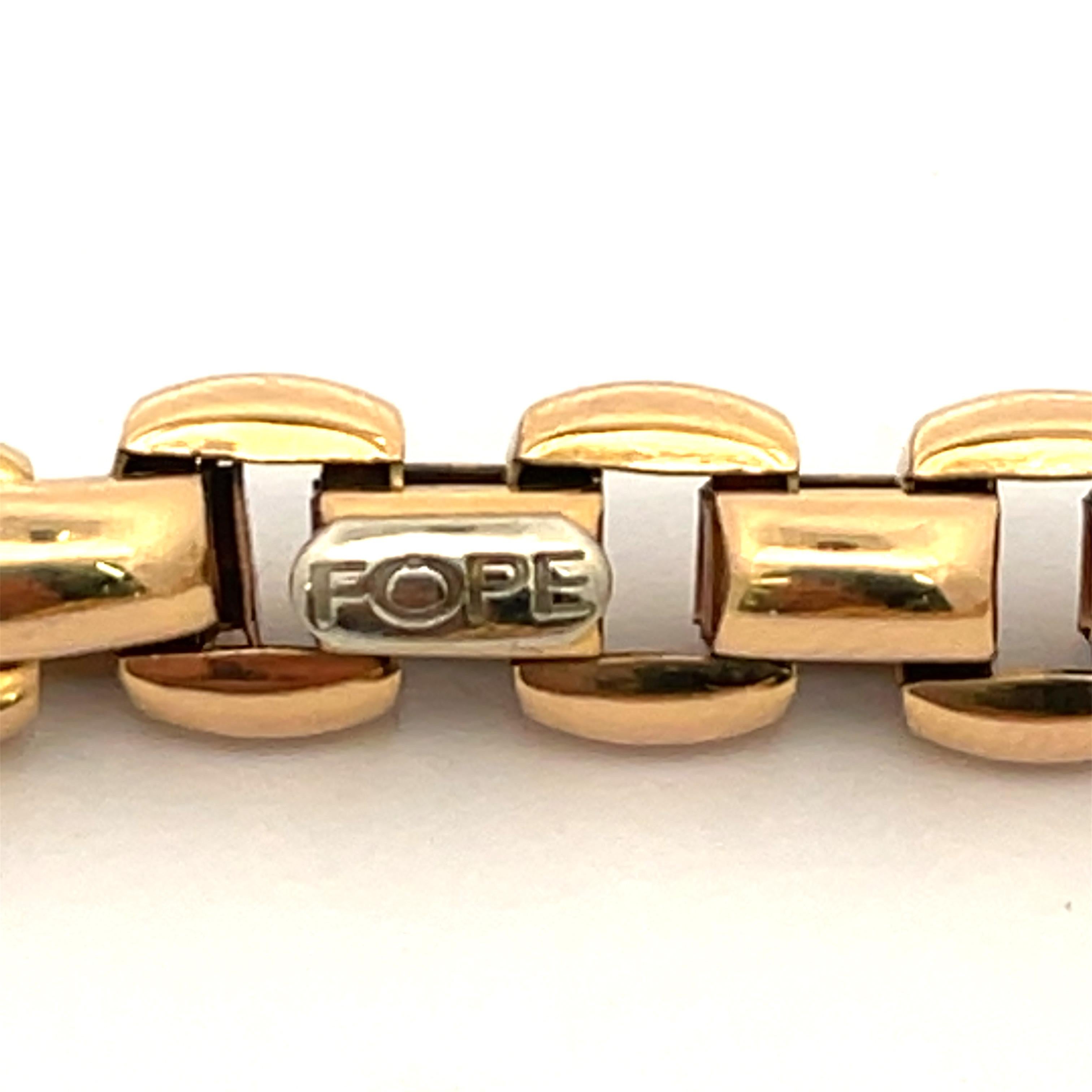 FOPE EKA Kollektion Halskette 18 Karat Gelbgold 52,4 Gramm Italienisch 4