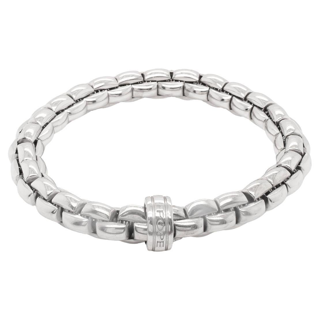 FOPE Eka Flex'it 18 Carat White Gold Mesh Bracelet