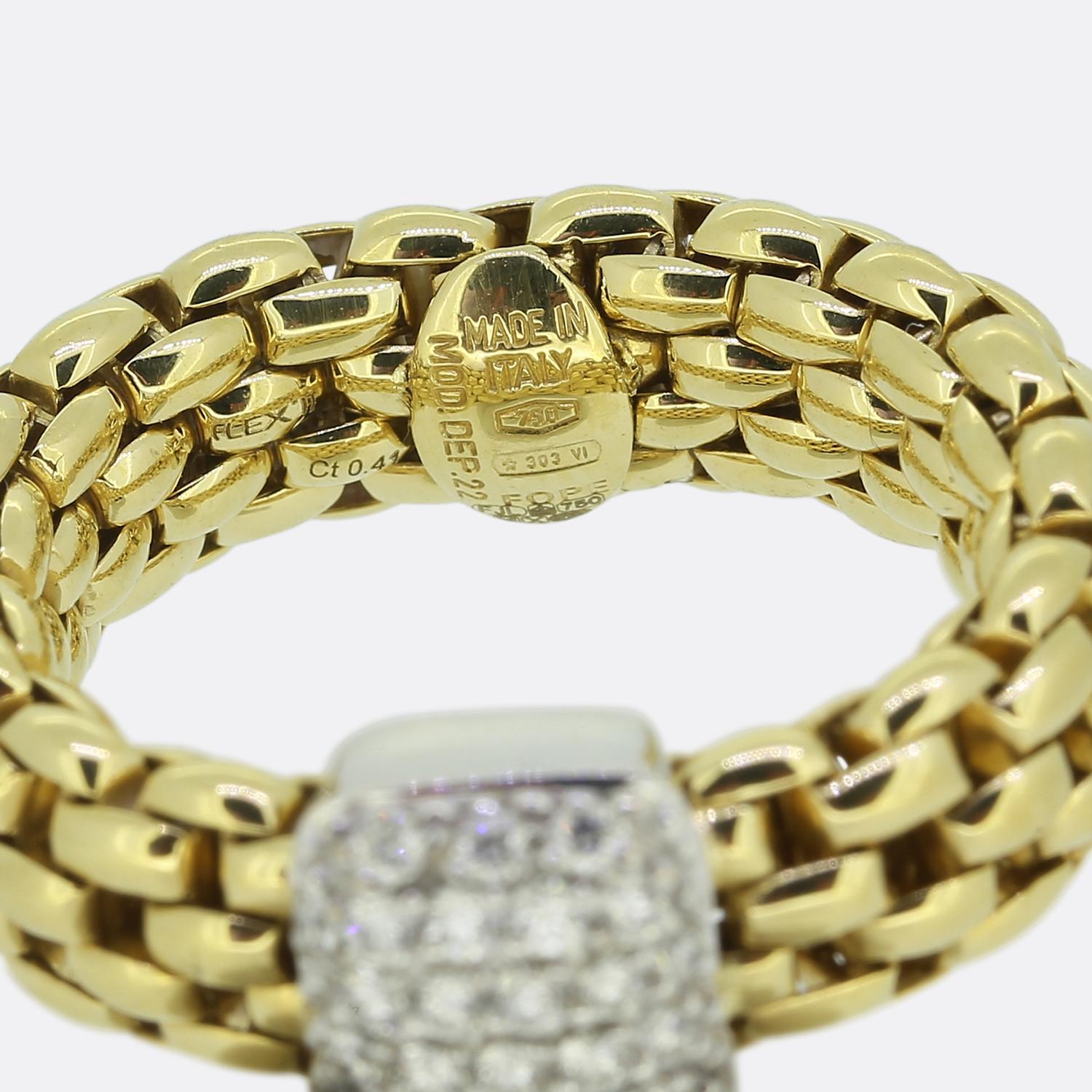 Women's or Men's Fope Flex It Diamond Ring