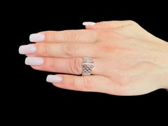 Fope Flex Ring White and Rose Gold with Diamonds
