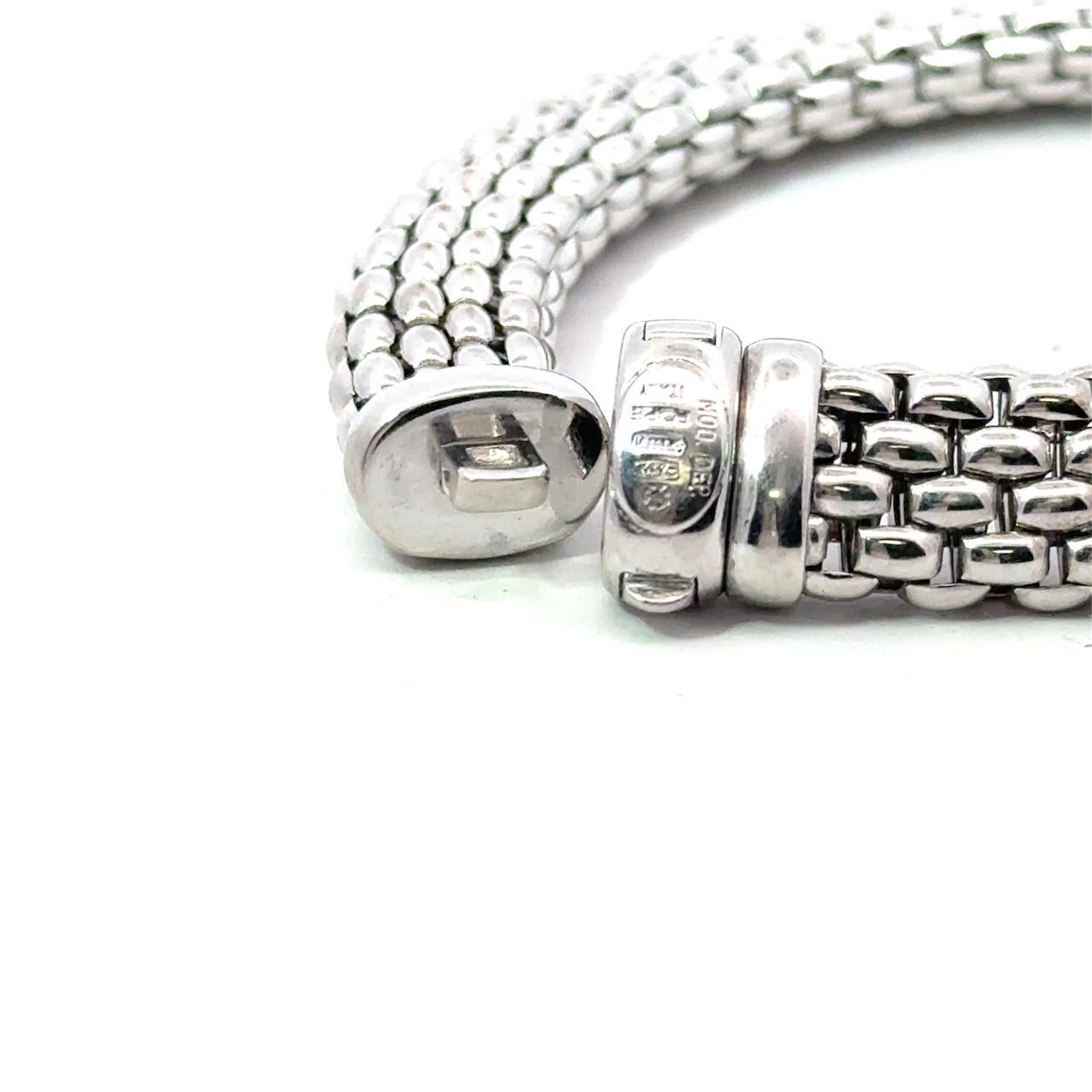 Fope Bracelet flexible A Link en or blanc 18K en vente 4