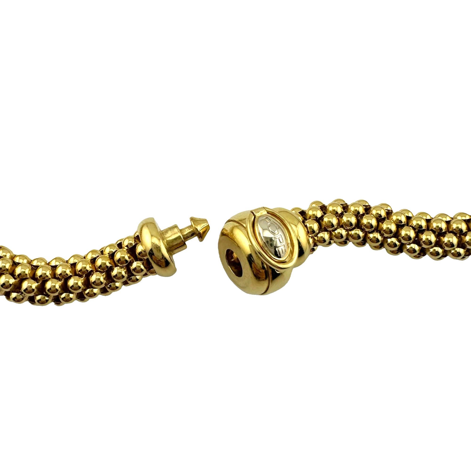 FOPE Flex'it Vendome Collier 18k Yellow Gold Necklace For Sale 6