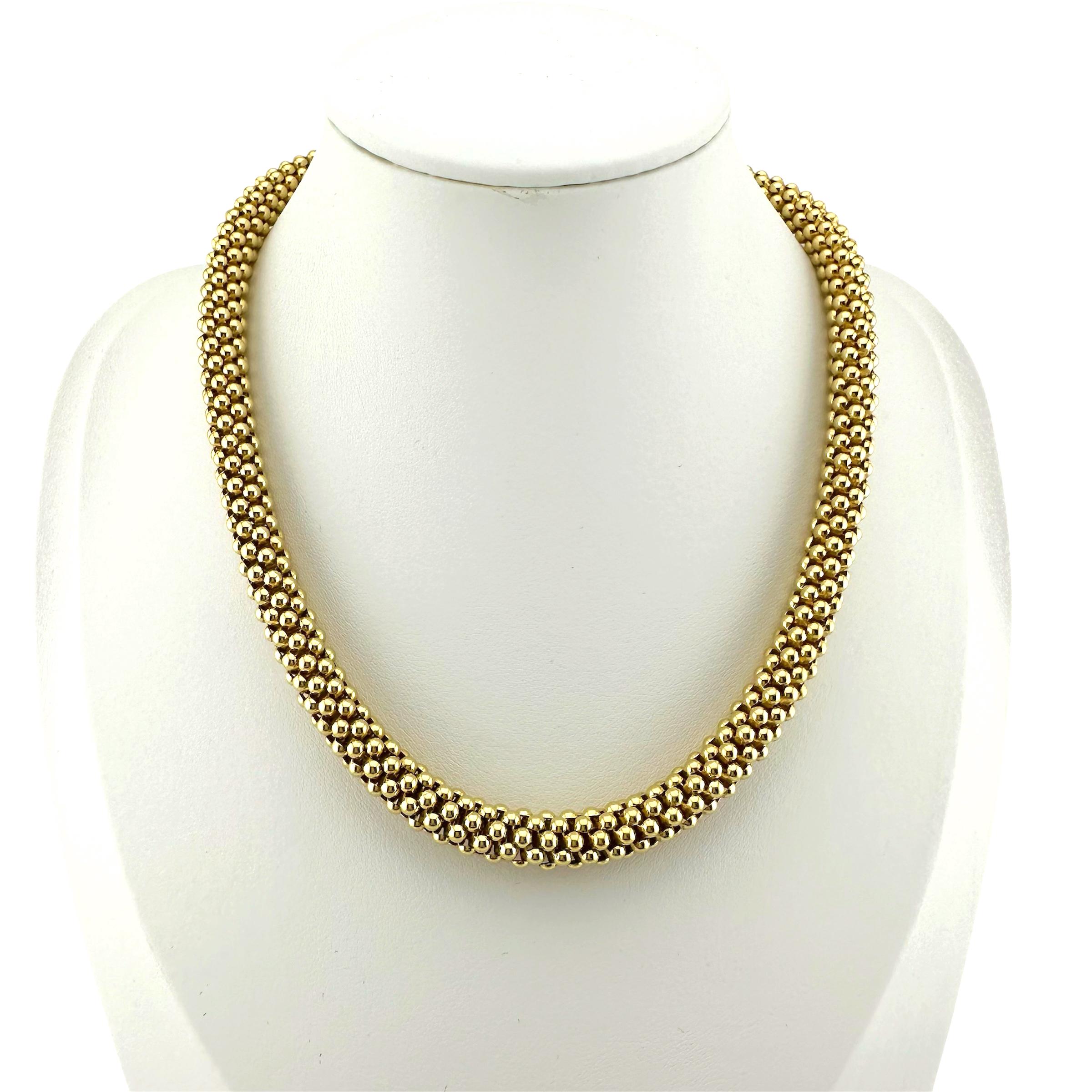 FOPE Flex'it Vendome Collier 18k Yellow Gold Necklace For Sale 8