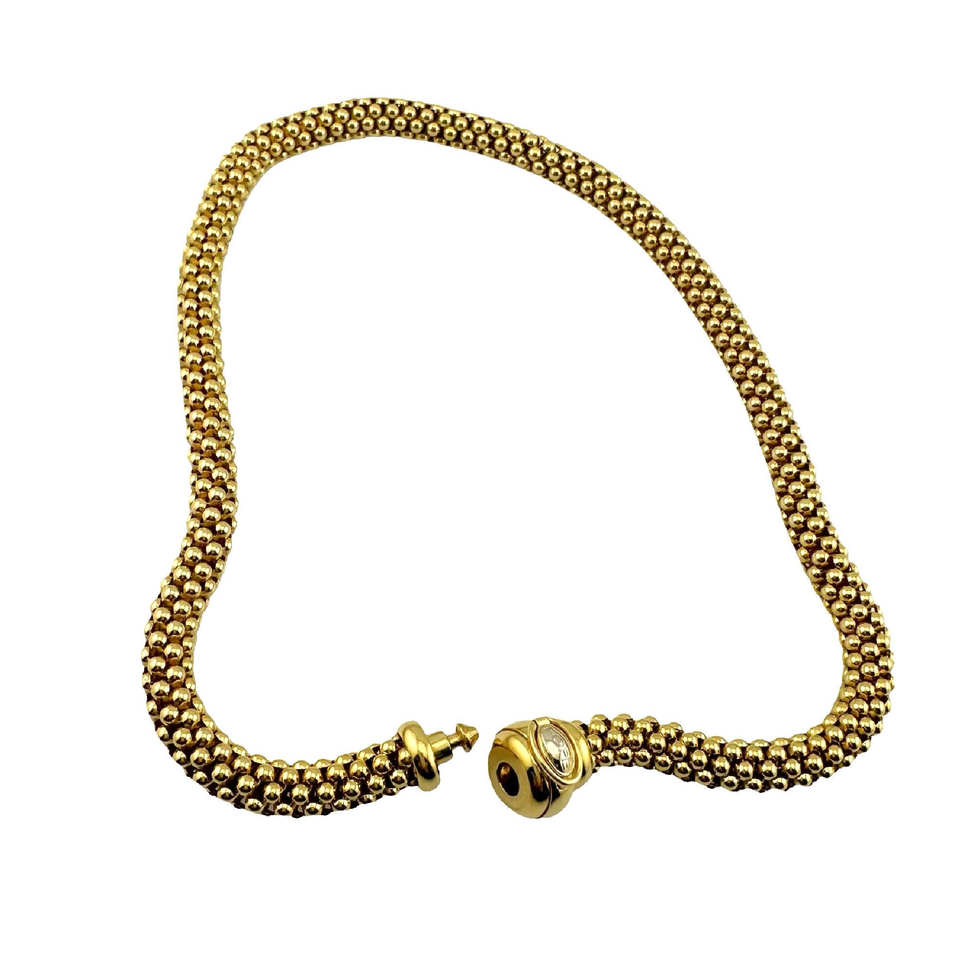 FOPE Flex'it Vendome Collier 18k Yellow Gold Necklace For Sale 2