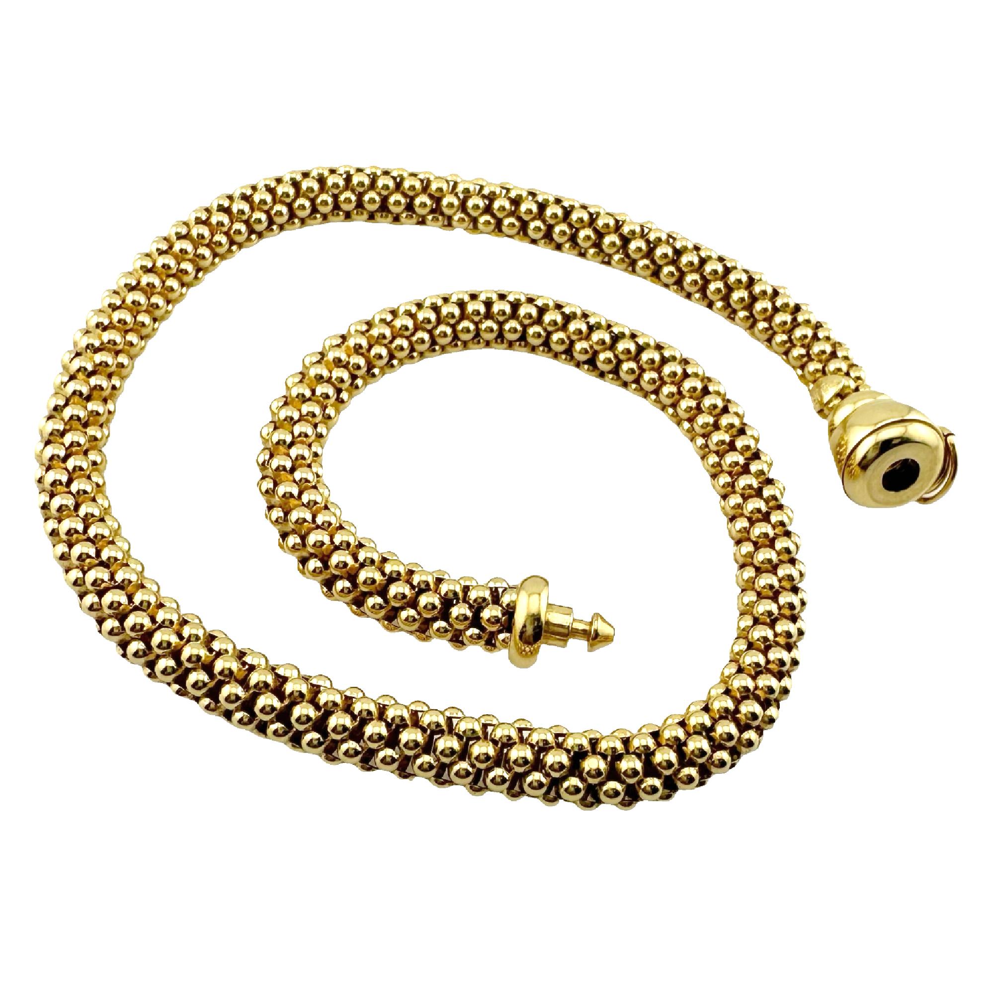 FOPE Flex'it Vendome Collier 18k Yellow Gold Necklace For Sale 5