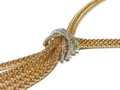 Fope Gioielli Rope Pave Diamond Necklace