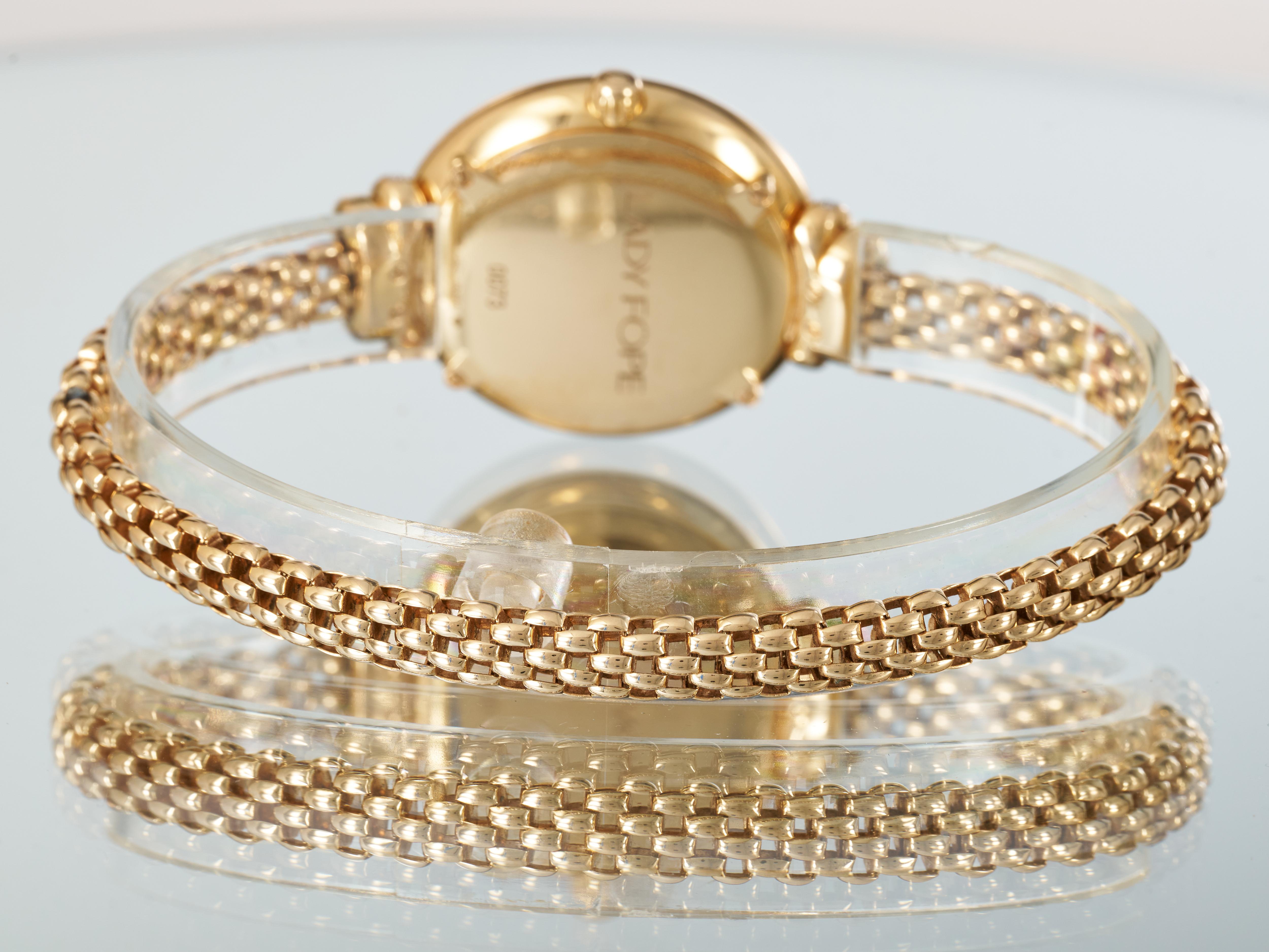 FOPE Gold Ladies Watch Pink Dial Diamonds 18K Flex'it Medium LF002 M RRP £15.8K en vente 10