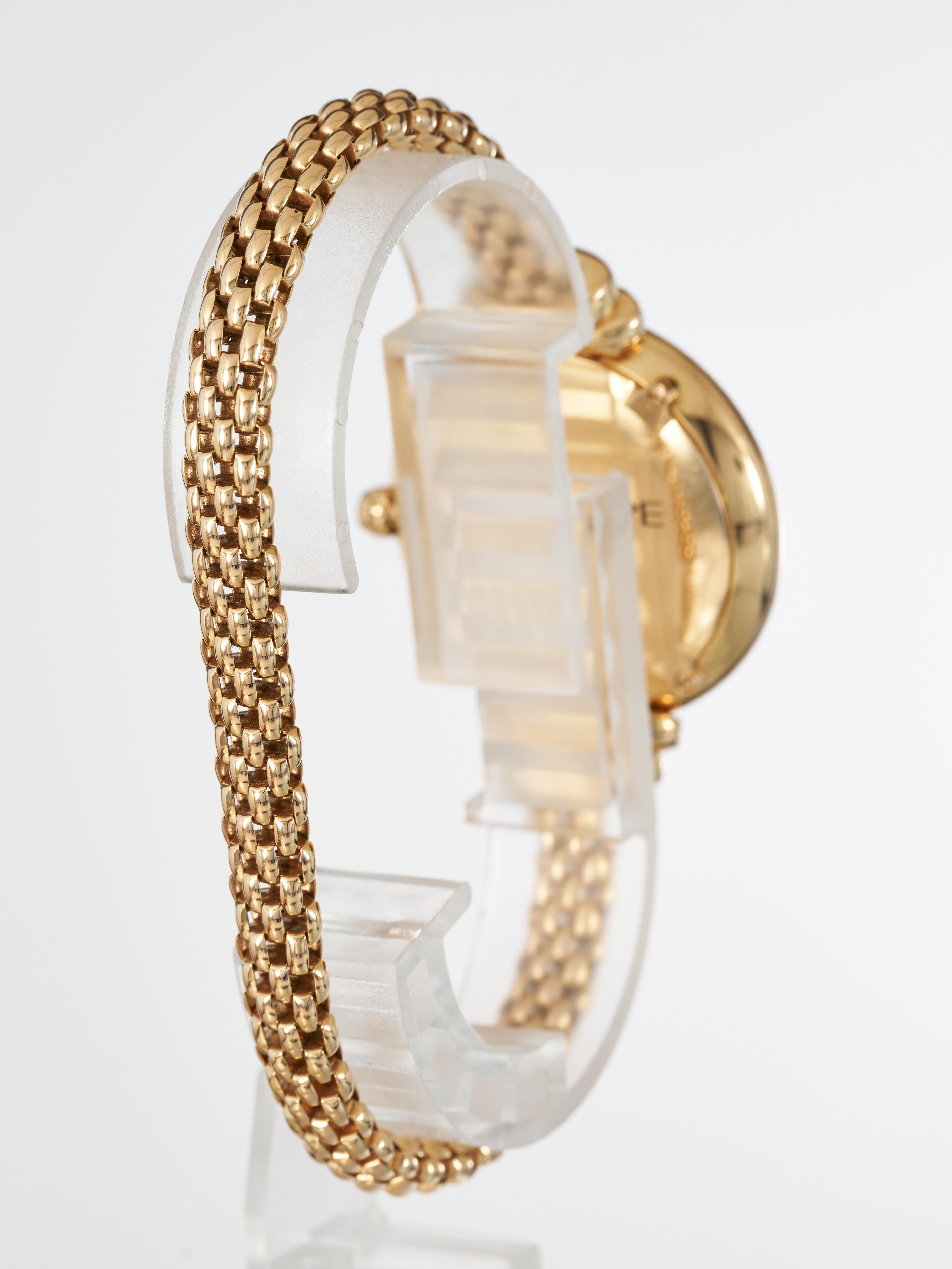 FOPE Gold Ladies Watch Pink Dial Diamonds 18K Flex'it Medium LF002 M RRP £15.8K en vente 1