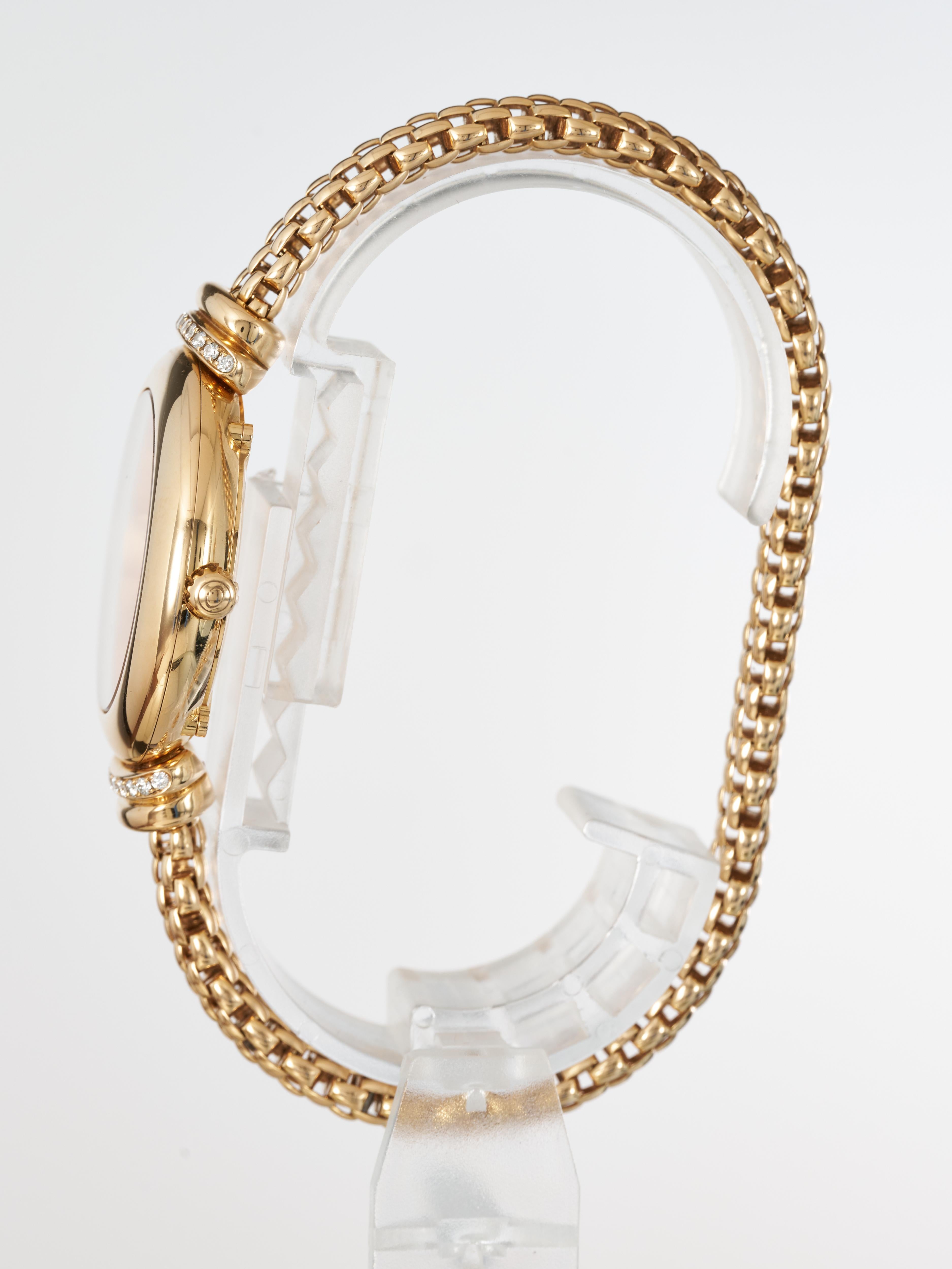 FOPE Gold Ladies Watch Pink Dial Diamonds 18K Flex'it Medium LF002 M RRP £15.8K en vente 3