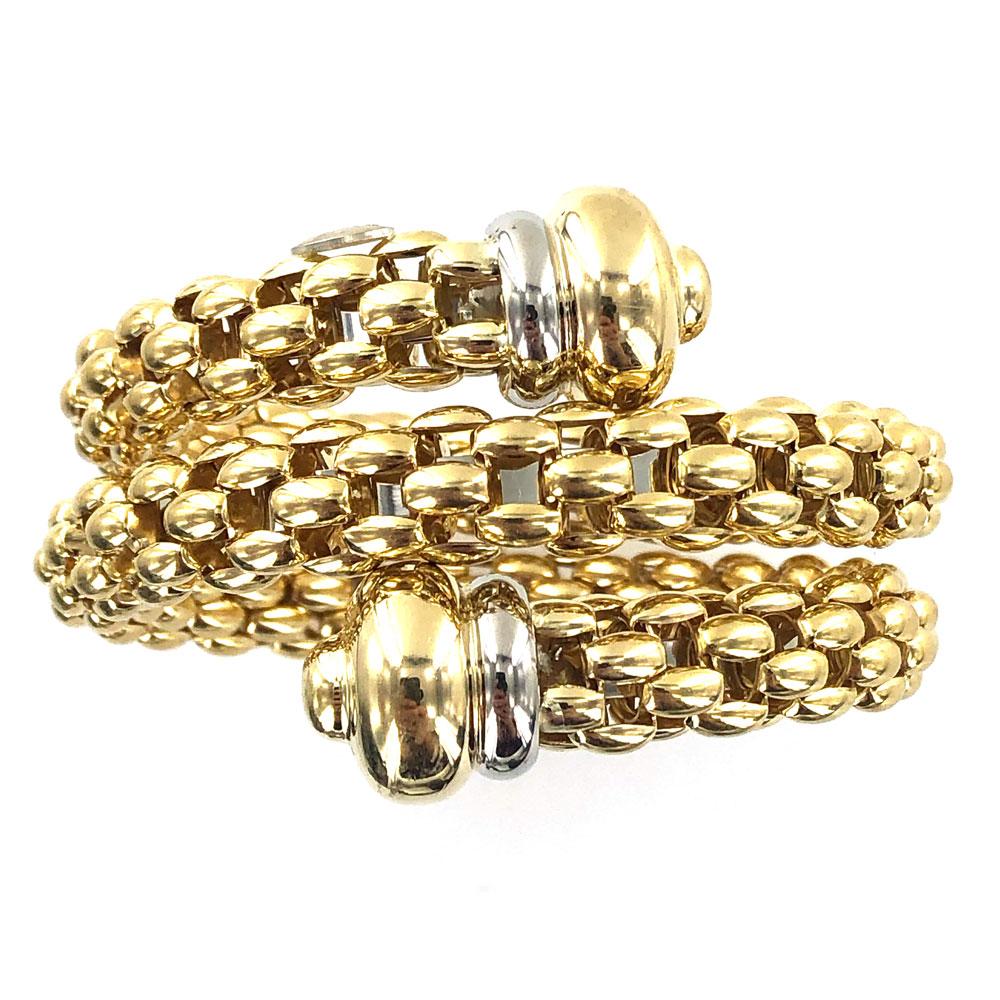 coil bracelets gold