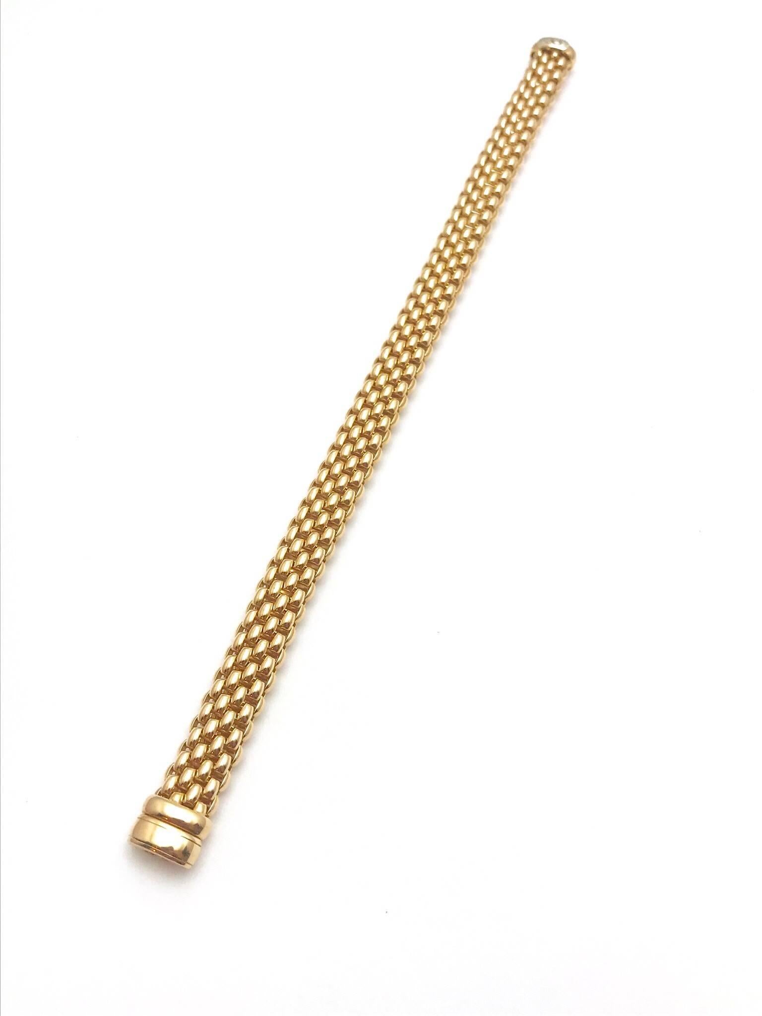 Modern Fope Italian Designed 18 Karat Rose Gold Link Bracelet