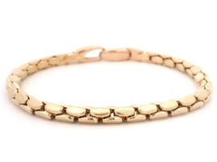 Fope Italian Well Made 18k Rose Gold Polished Finish Link Chain Bracelet
