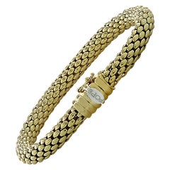 Flex 'It Armreif aus 18 Karat Gelbgold mit Perlen