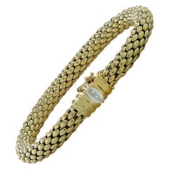 Fope Italy Flex 'It 18 Karat Yellow Gold Bangle Bracelet