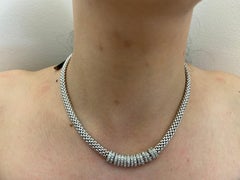 FOPE Necklace 18 Kt Gold and Brilliant Cut Diamonds, "Made in Italy"