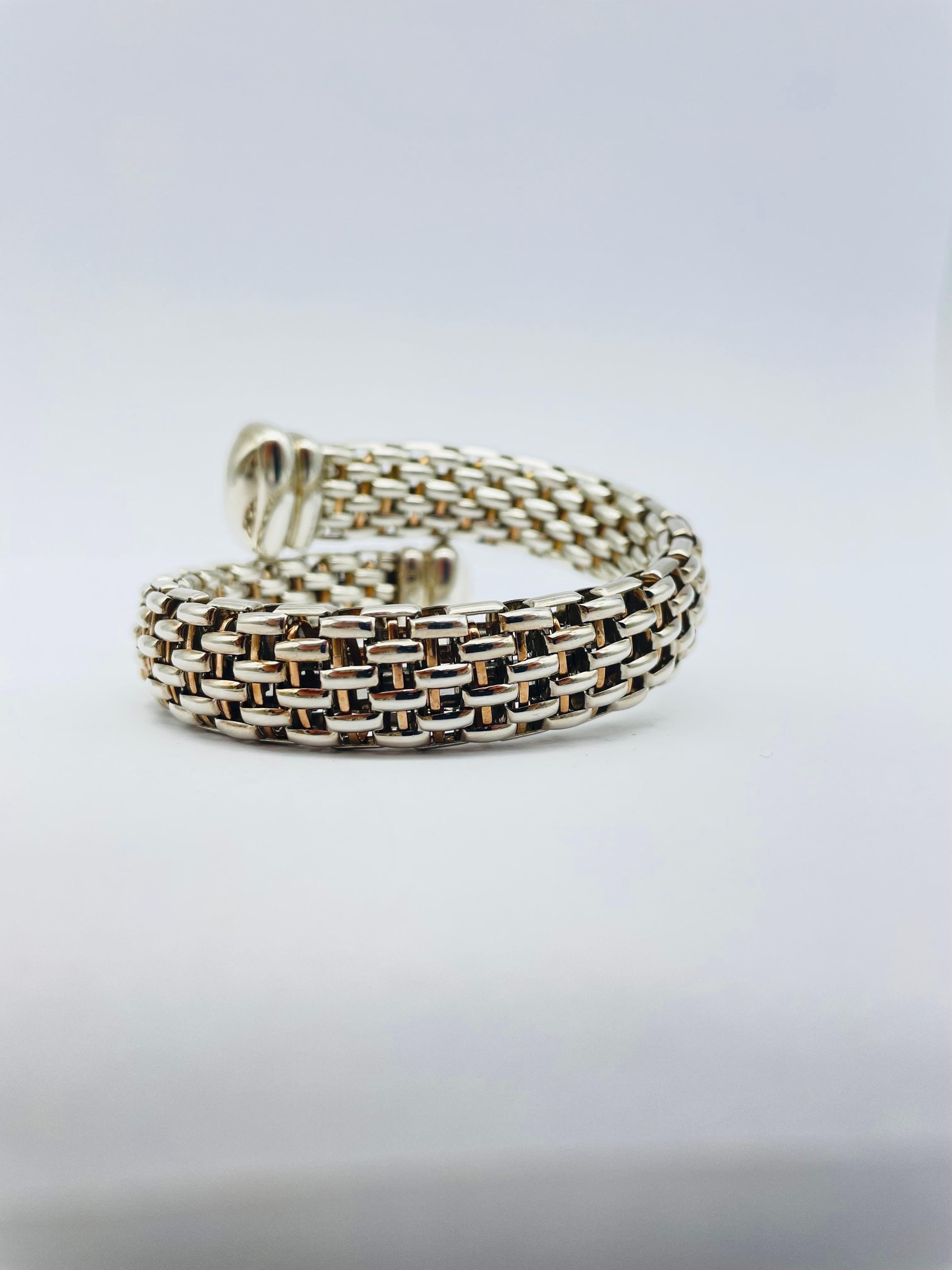 Fope Novecento Silver Braclet/Bangle, 0.16ct Diamond 4