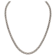 FOPE Prima 18 Karat Weißgold Geflochtene Kette Halskette