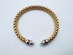 Fope - Bracelet Torque à diamants bicolores