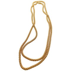 Fope Vendome Woven Rose Gold Italian Made Necklace