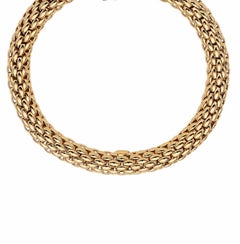 Fope Vintage Love Nest Yellow Gold  Woven Bracelet in 18 Kt Yellow Gold, Italy