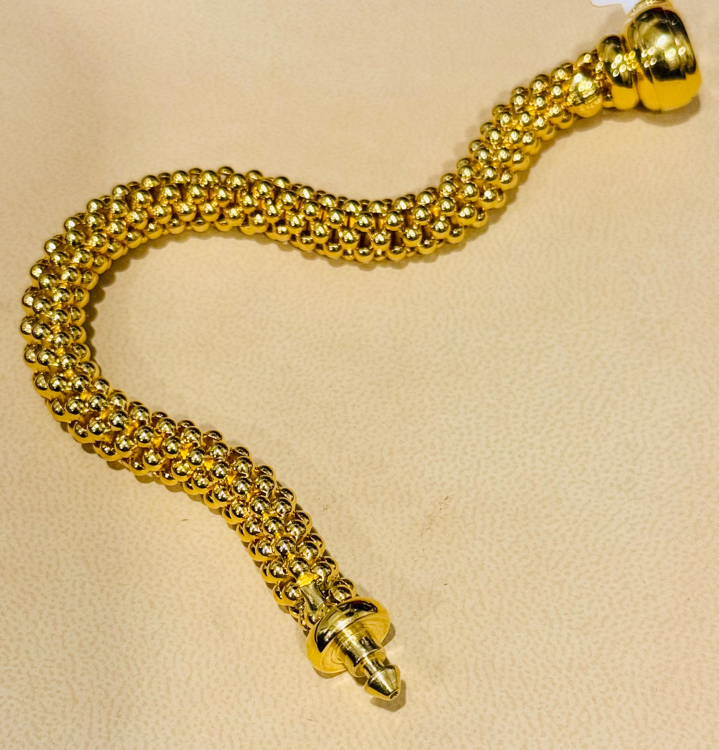 Fope Vintage Love Nest Yellow Gold  Woven Bracelet in 18 Kt Yellow Gold, Italy 3