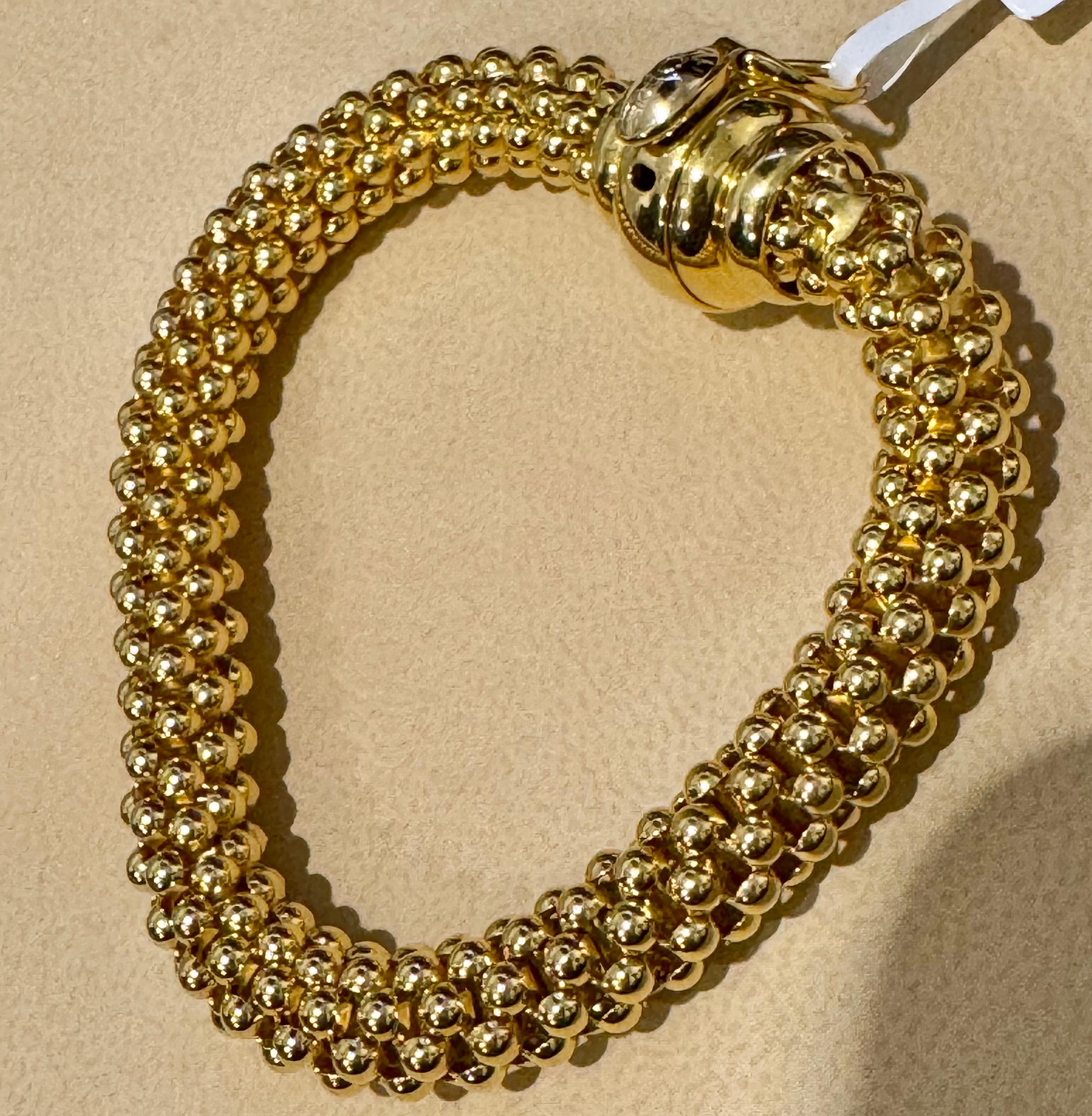 Fope Vintage Love Nest Yellow Gold  Woven Bracelet in 18 Kt Yellow Gold, Italy 5