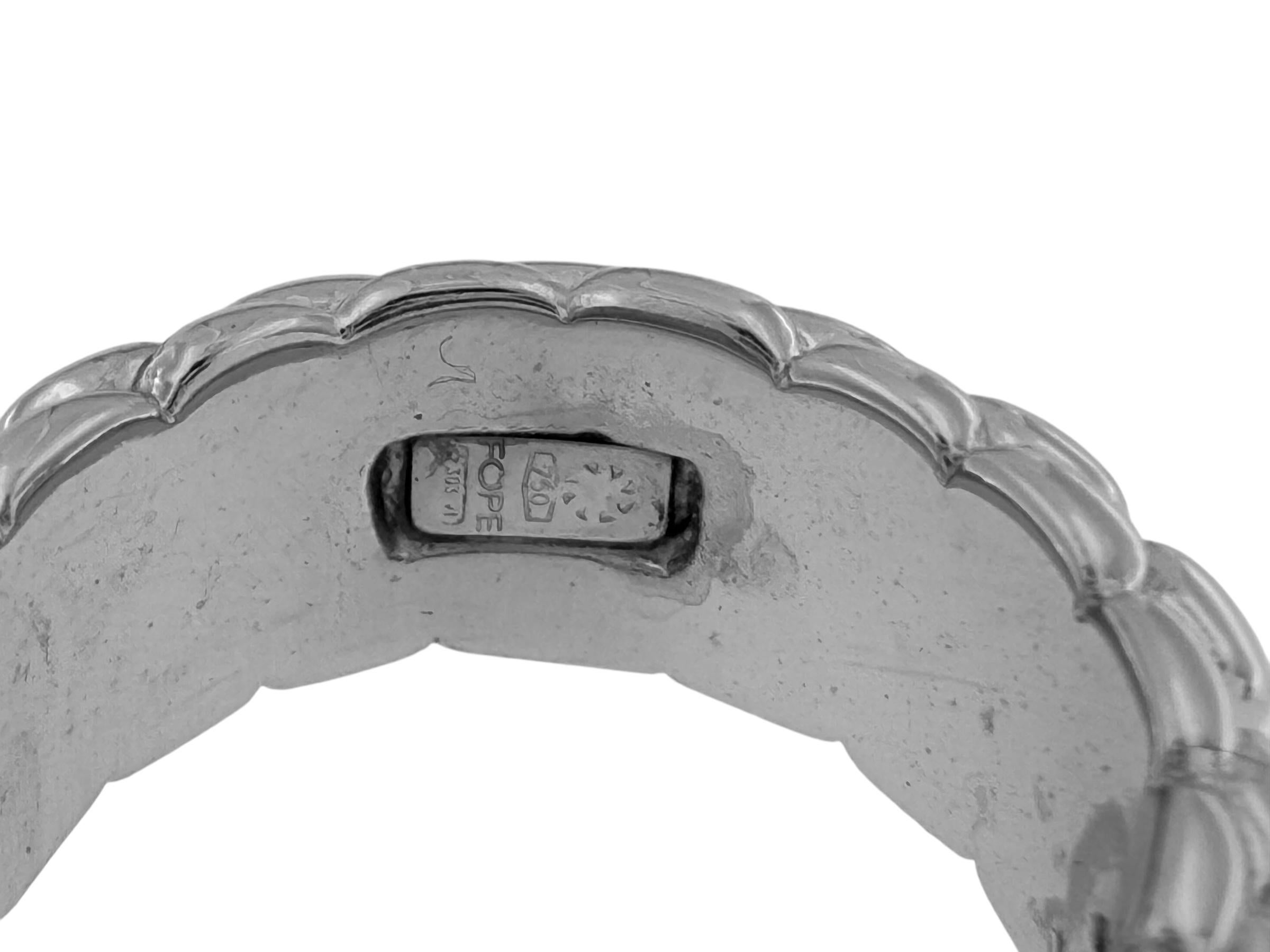 Fope White Gold Band Ring For Sale 1