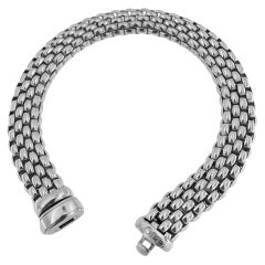 Fope - Bracelet brique en or blanc