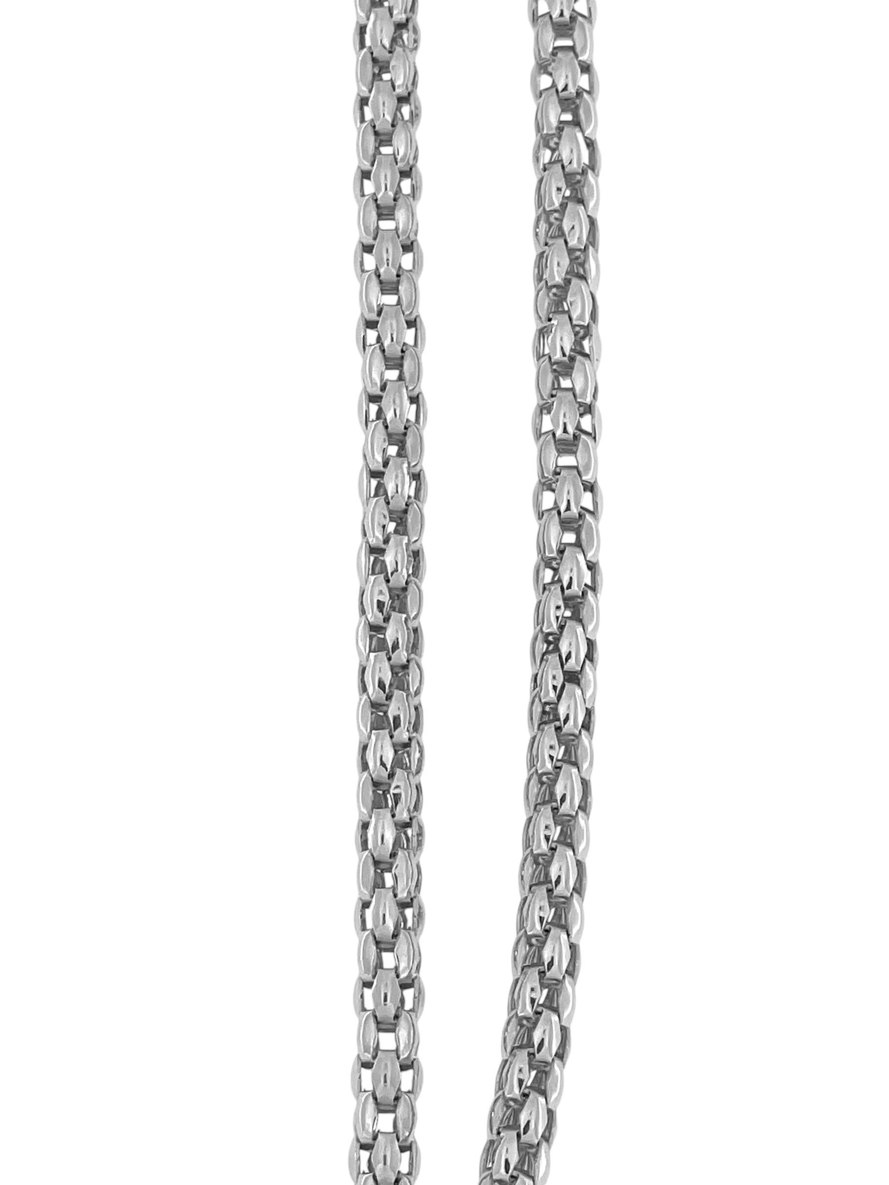 Fope White Gold Fashion Pendant Necklace For Sale 1