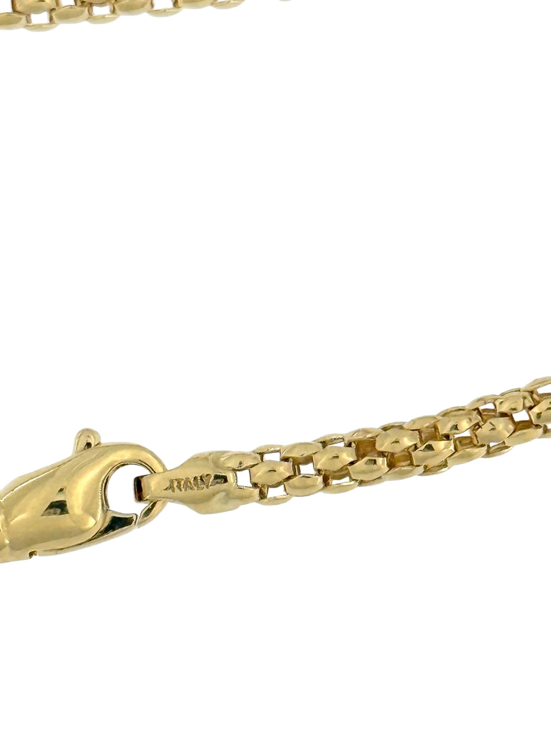 Fope Yellow and White Gold Necklace with Diamonds 1