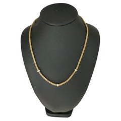 Fope Yellow and White Gold Necklace with Diamonds