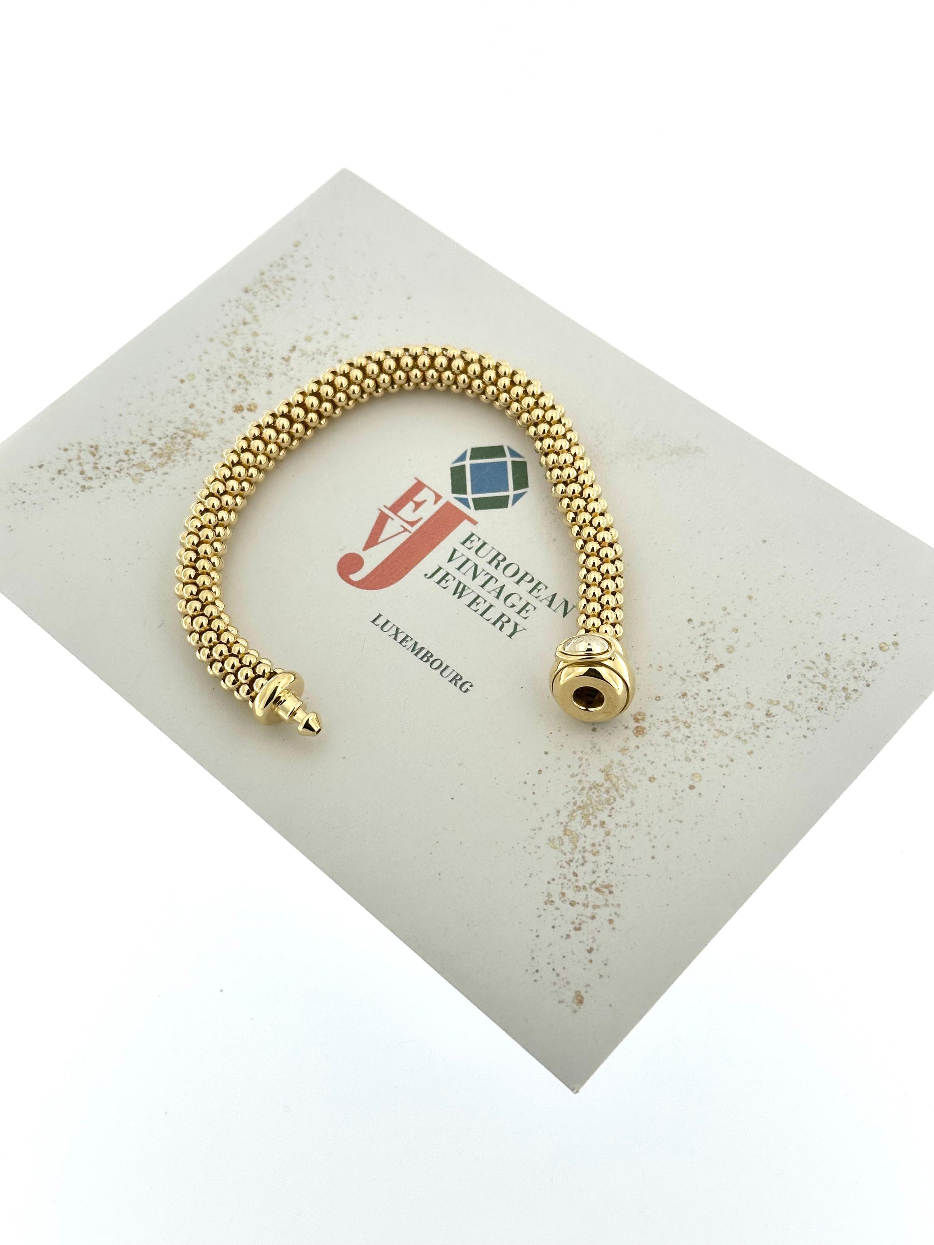 This Fope Yellow Gold Fashion Bracelet is a refined and luxurious piece of jewelry, crafted from high-quality 18-karat yellow gold. The bracelet features Fope’s iconic mesh-link design, where each gold link is intricately connected to the next,