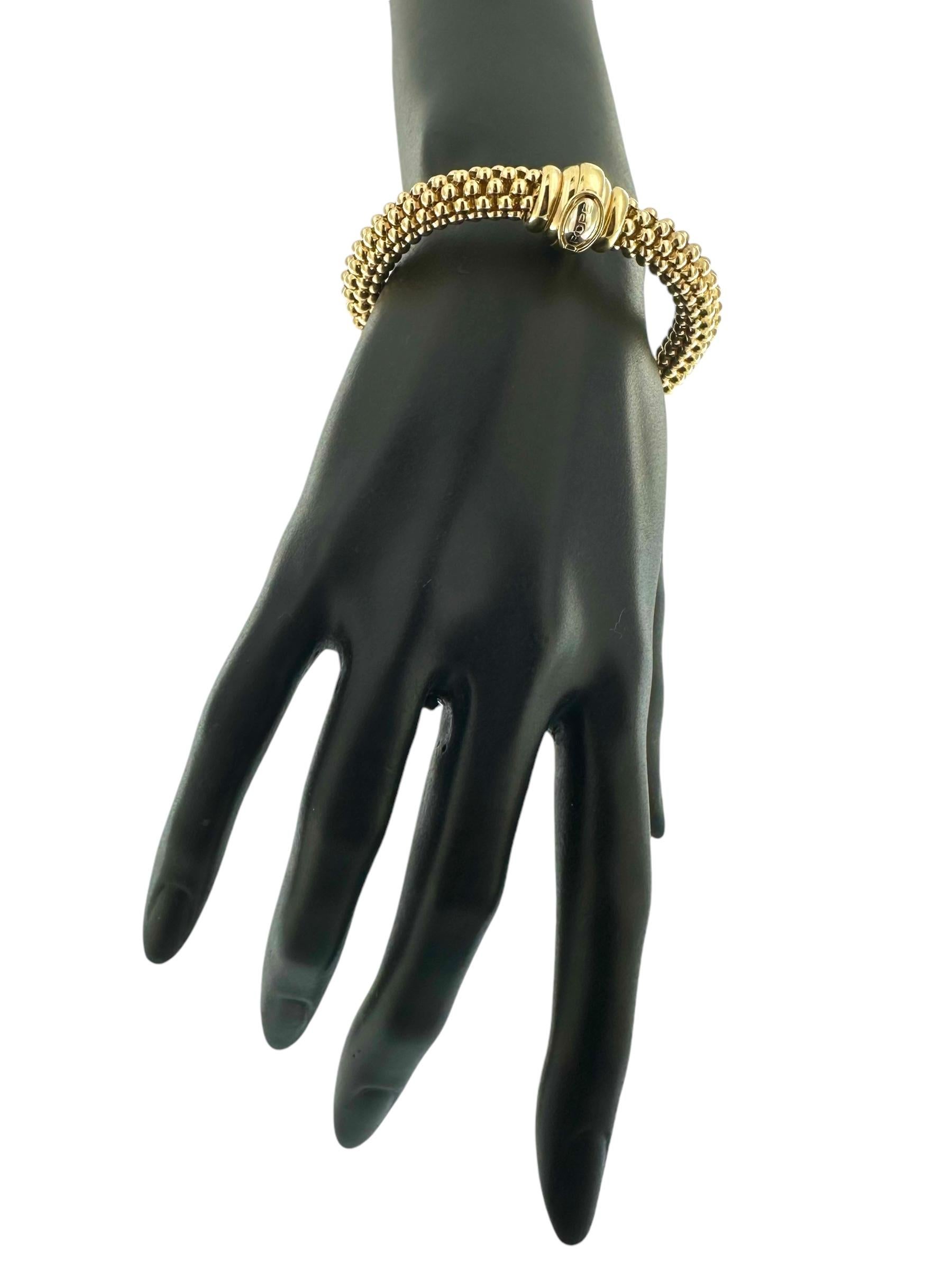 Modern Fope Yellow Gold Fashion Bracelet For Sale