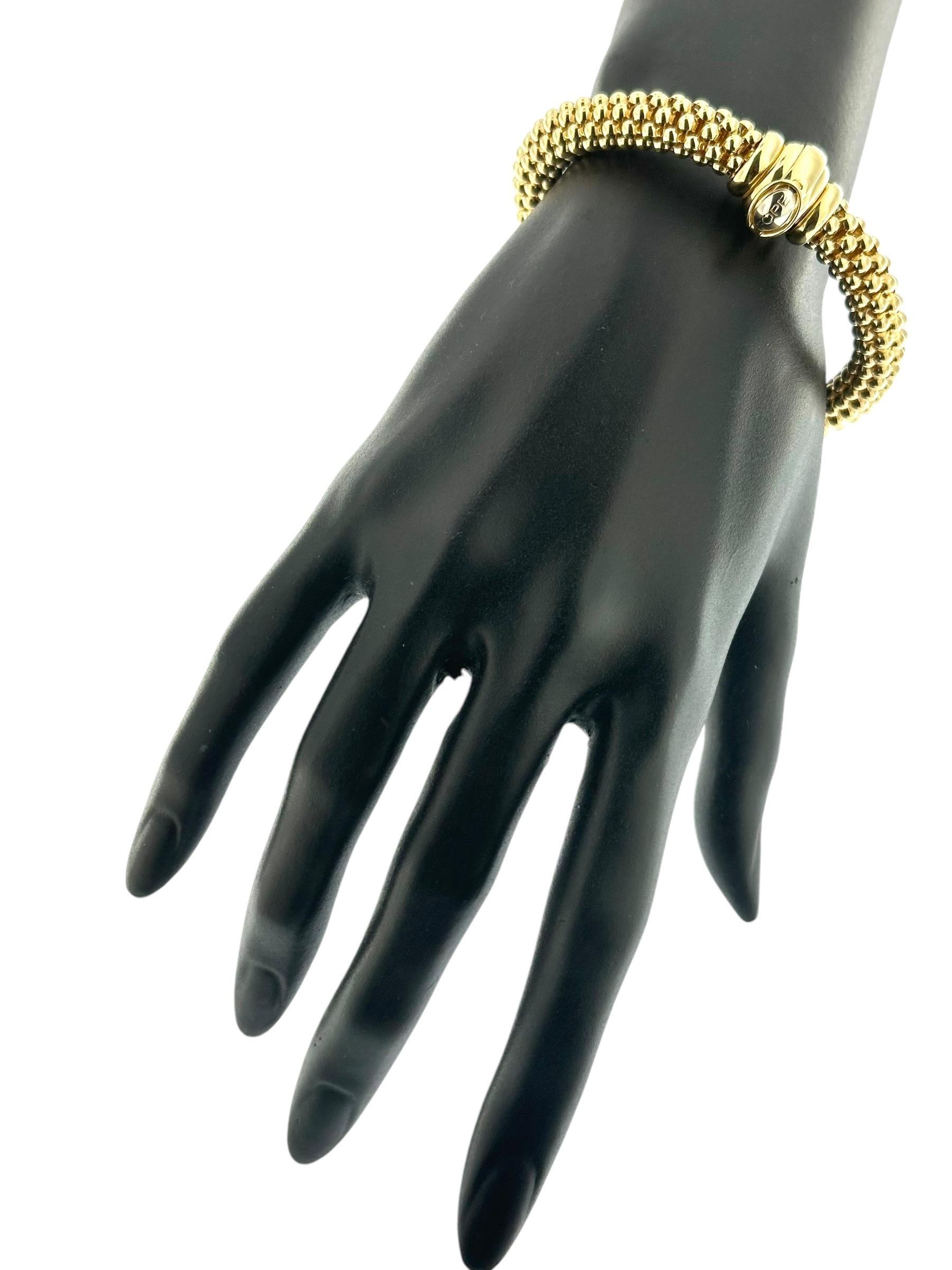 Women's or Men's Fope Yellow Gold Fashion Bracelet For Sale