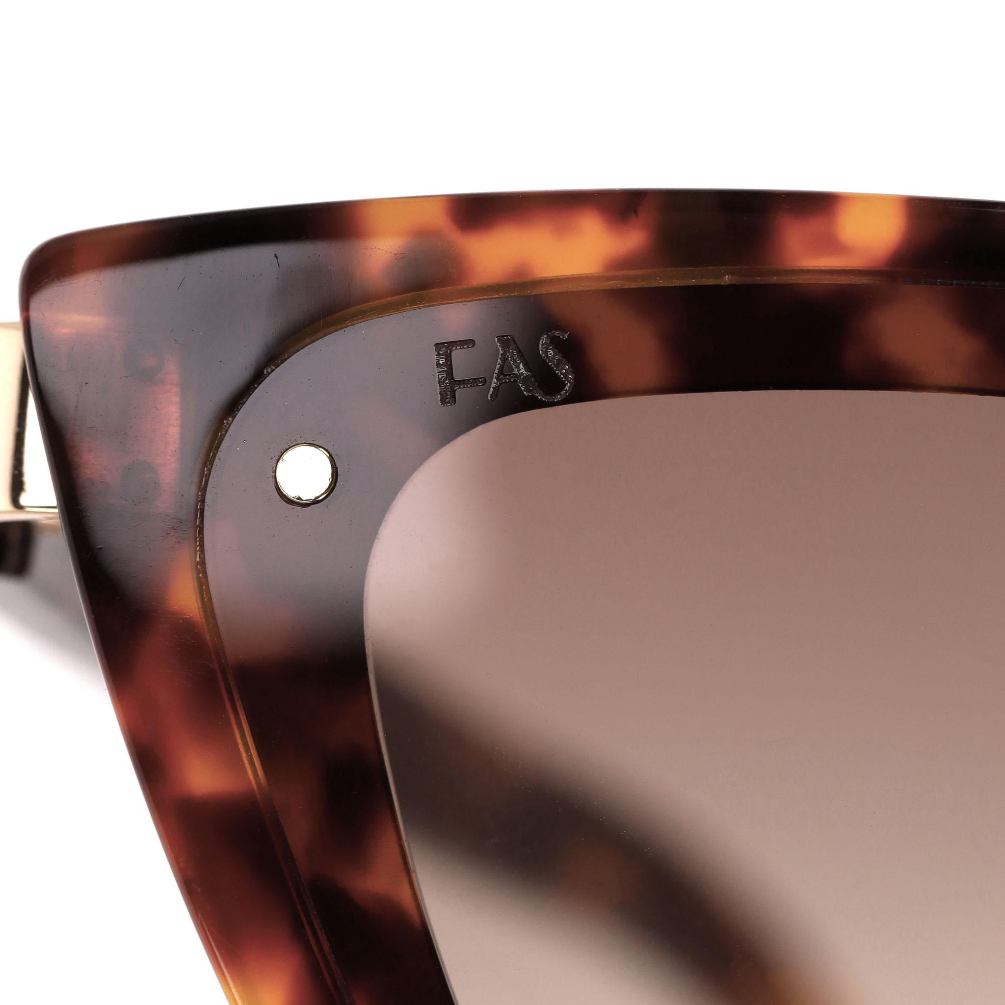 Donna Occhiali da sole For Art's Sake Mad Tortoise Cat-Eye in vendita