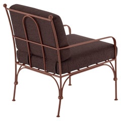 For Conor Nottambula Brown Iron Outdoor Armchair by Dante Negro