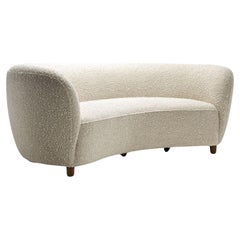 For David - Fabric Sample of Danish Cabinetmaker Three-Seater Banana Sofa