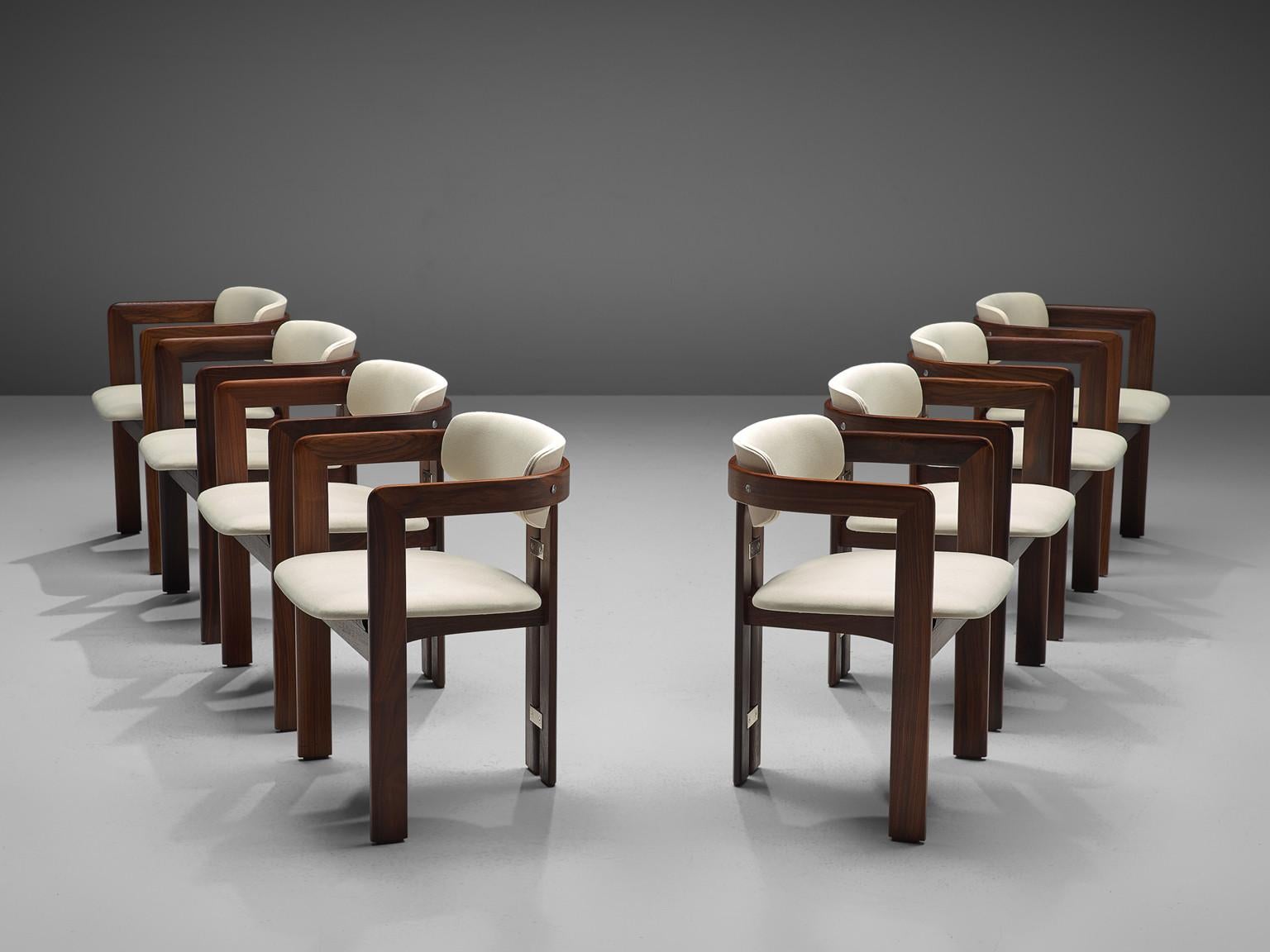 Private listing especially for Georgia: 
Set of 10x customised timber Pamplona chairs to be reupholstered with Toyine FK.107.2.18.02L 

Chairs in images attached are an example to illustrate what we can do in our workshop. 