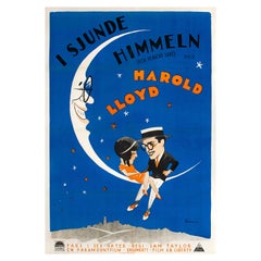 'For Heaven's Sake' Original Vintage Movie Poster by Eric Rohman, Swedish, 1926