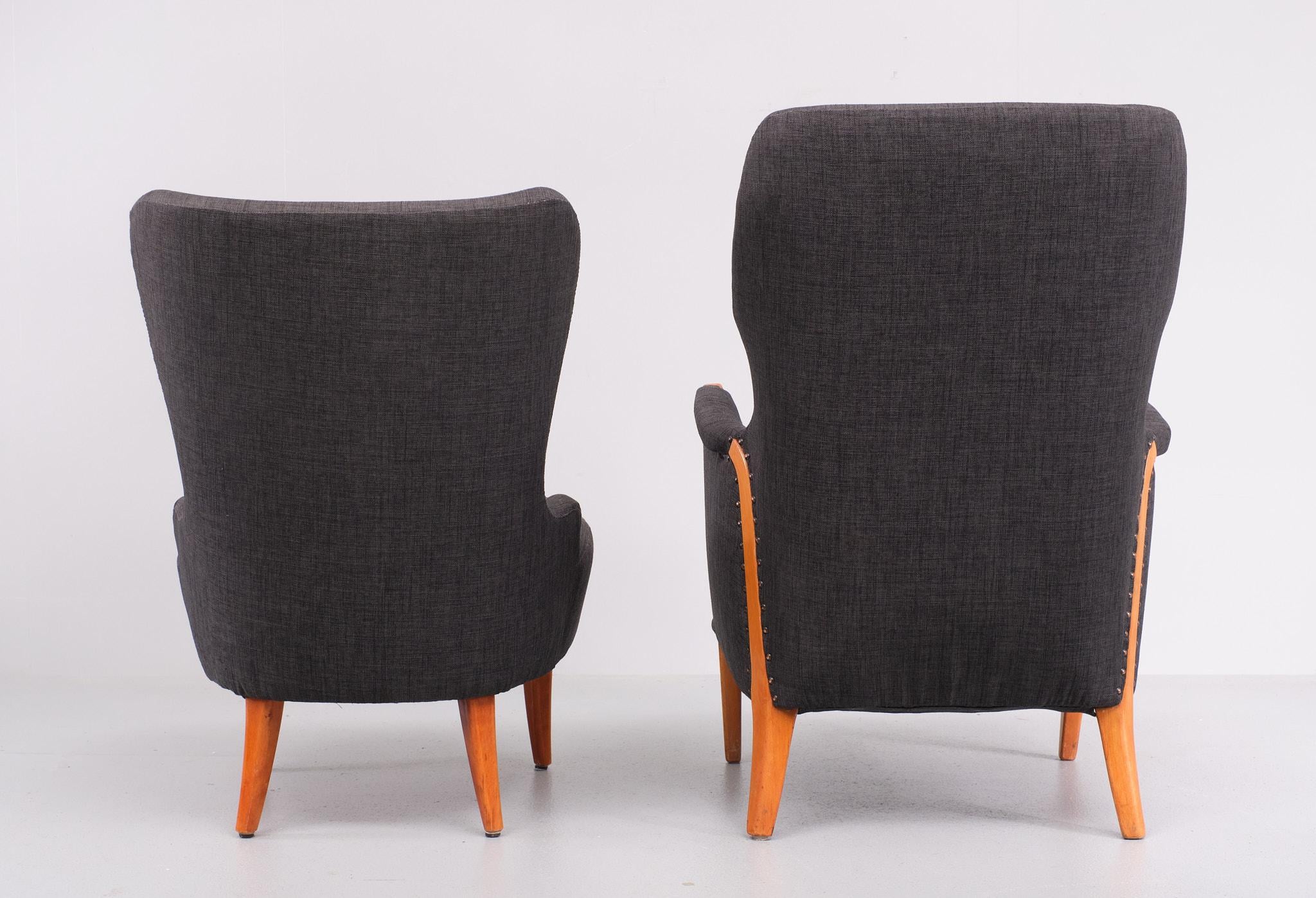For Him and Her  Easy chairs and matching ottoman . 1950s   im Angebot 2