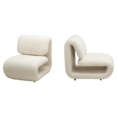 For Jon - Fabric Sample of Lounge Chairs by Etienne-Henri Martin France 1960s