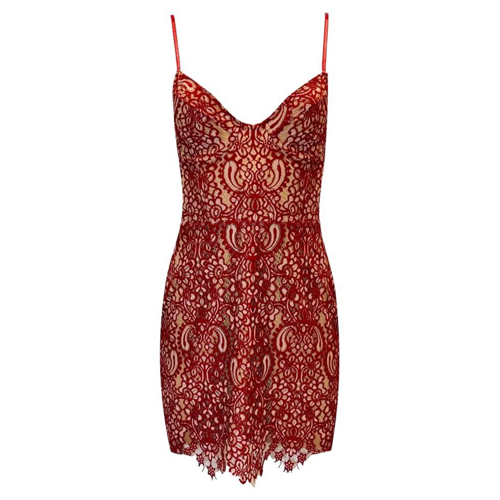 For Love And Lemons Lace Embellished Dress For Sale