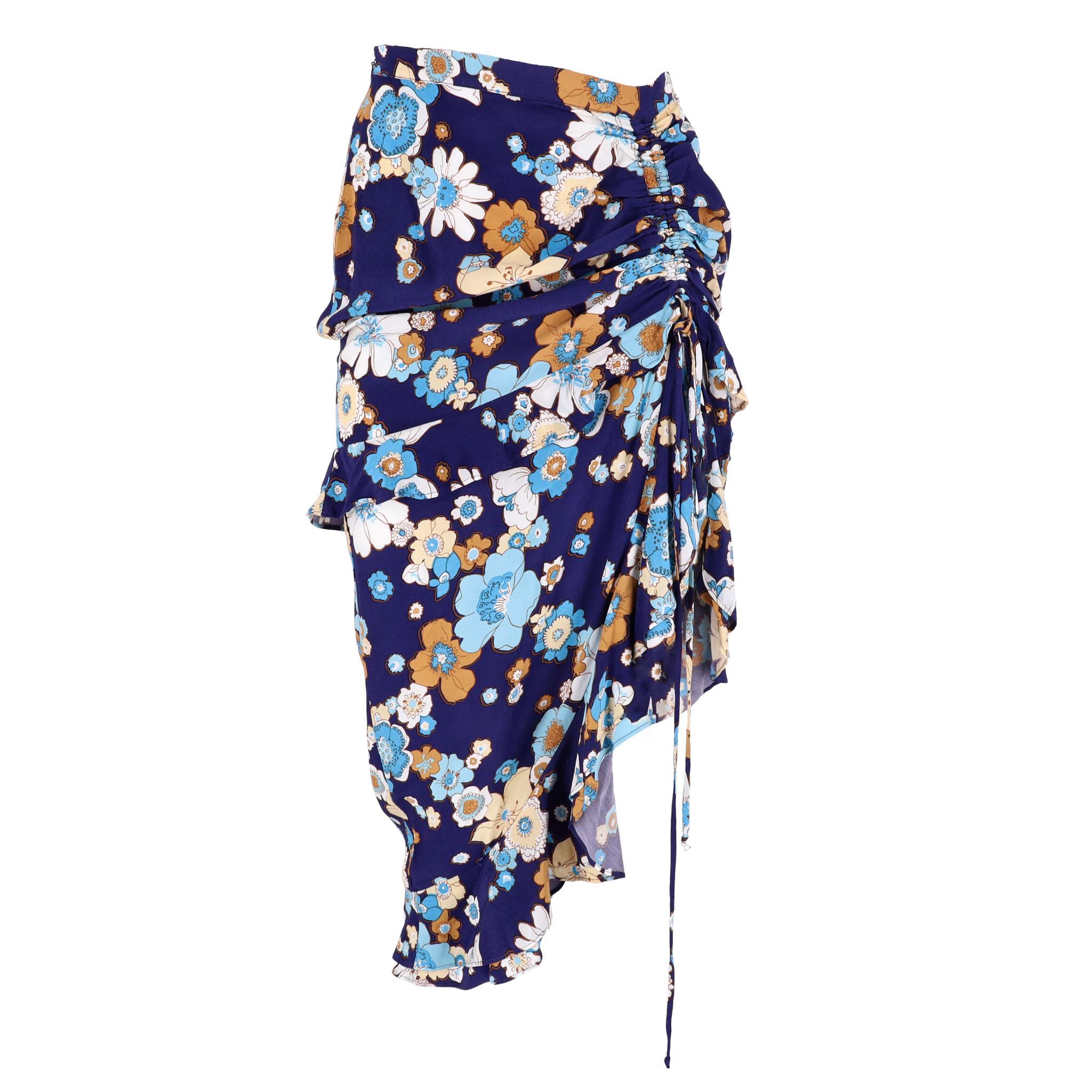 For Love & Lemons Asymmetrisches Oberteil mit Blumenmuster und passender Rock im Set im Angebot 1