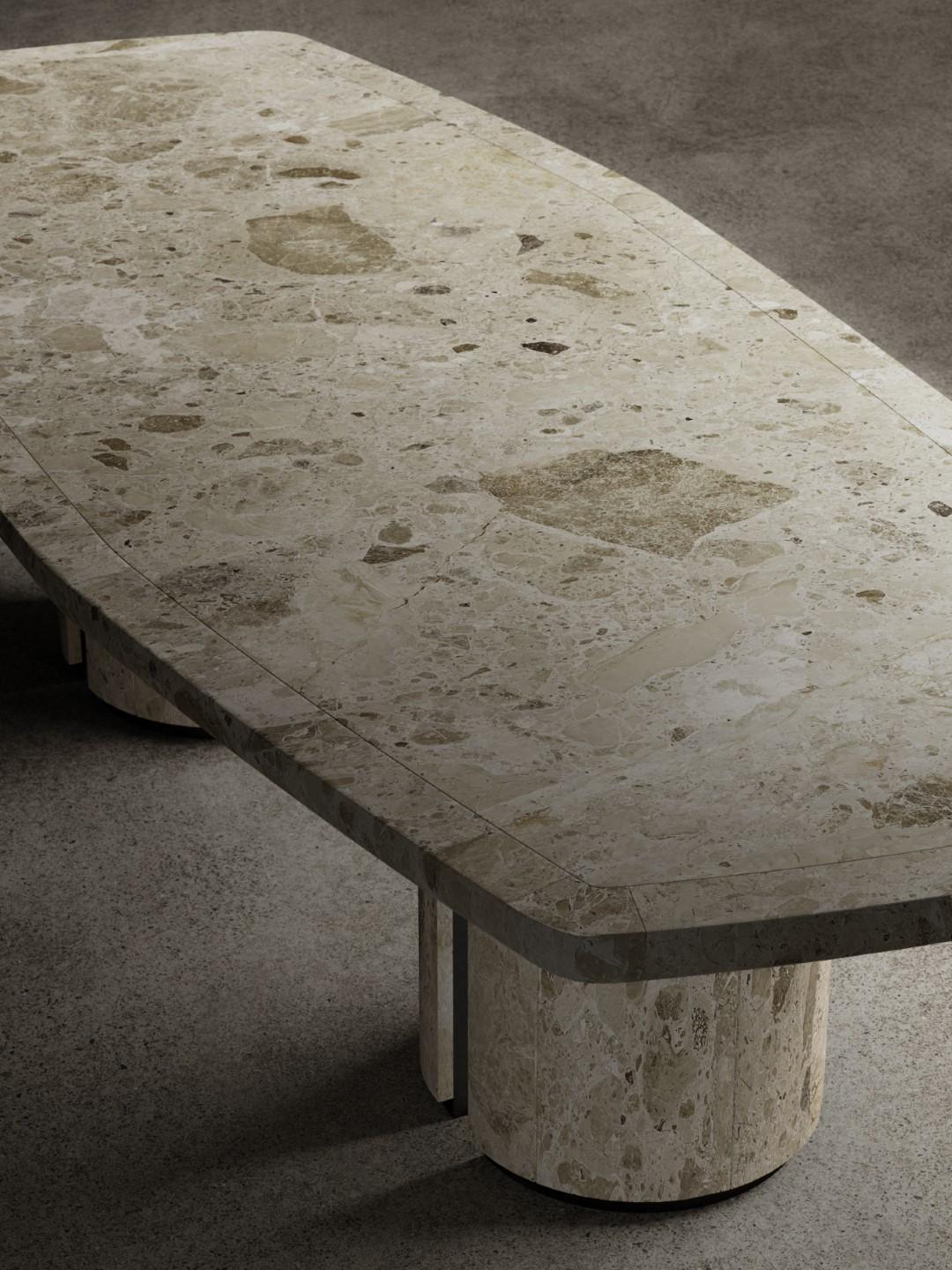 Moderne For No One Dining Table Marbre Ambrosia marbre  en vente